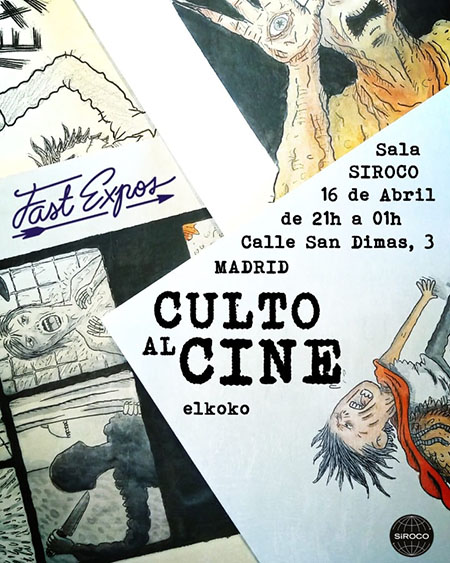 EXPOSICIÓN: CULTO AL CINE. Artista Elkoko