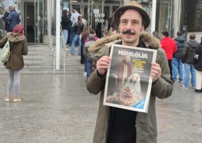 Darío Adanti en las puertas de los Juzgados de Madrid